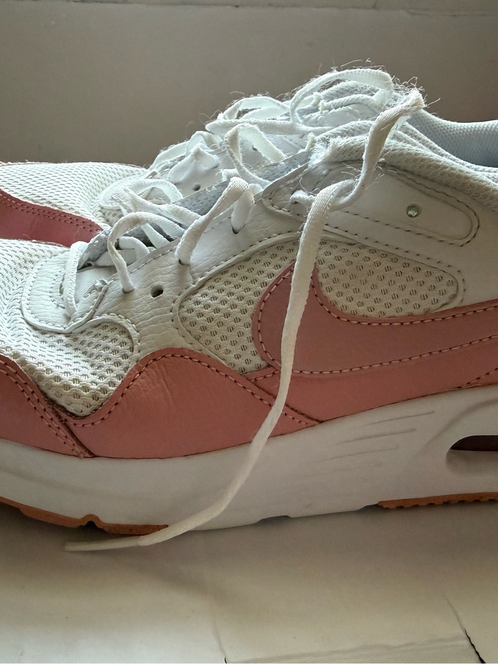 Nike Women’s White & Pink Low-Top Sneakers